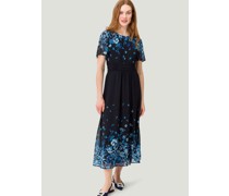 Chiffonkleid   gemustert