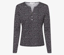Langarmshirt  Jersey marine gemustert