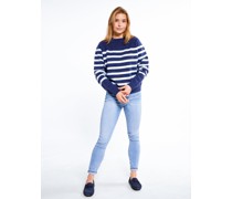 Strick Pullover  mehrfarbig gestreift