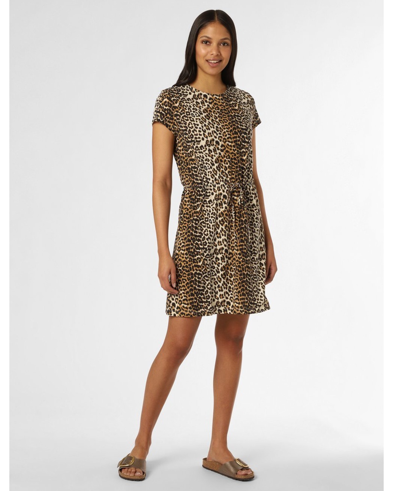 Vila Damen Kleid beige gemustert