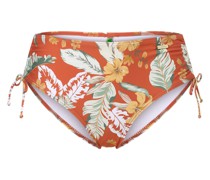 Bikini-Hose  Mikrofaser orange gemustert