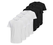 T-Shirt 7er Pack  Baumwolle weiß