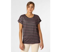 T-Shirt  Viskose schwarz gestreift
