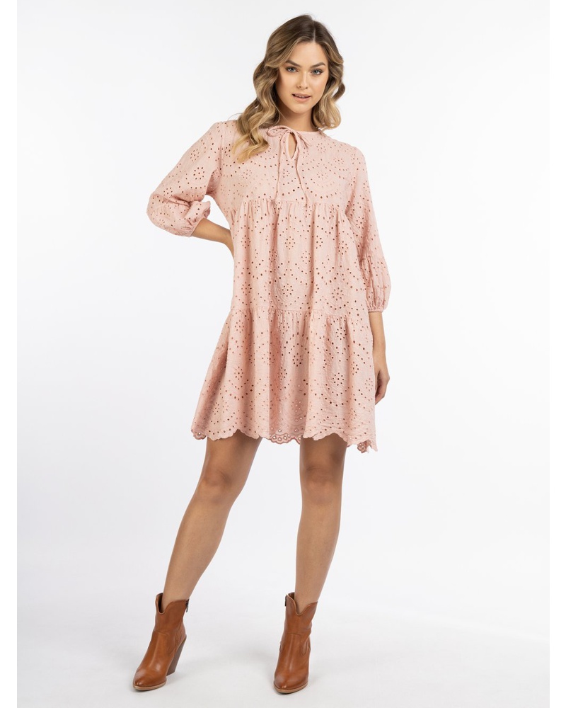 DreiMaster Damen Kleid Baumwolle
