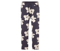 Pyjama-Hose  Baumwolle indigo gemustert