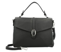 Henkeltasche  Kunstleder schwarz