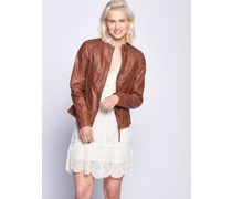 Lederjacke  cognac