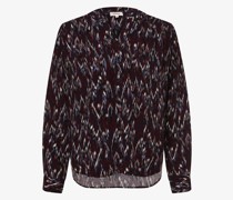 Blusenshirt  Viskose marine gemustert