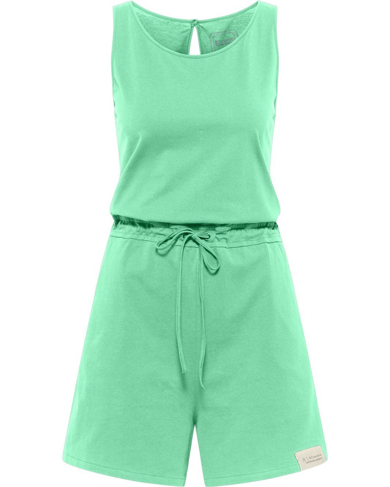 SOMWR Damen Jumpsuit Baumwolle gemustert