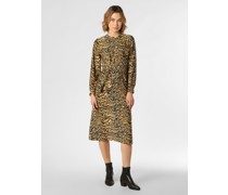 Kleid  Viskose schwarz gemustert