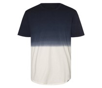T-Shirt  Baumwolle marine gemustert