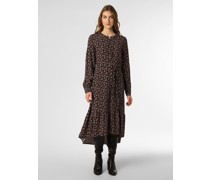 Kleid  Viskose schwarz gemustert