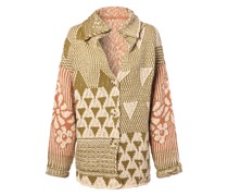 Strickjacke  Baumwolle erbse gemustert