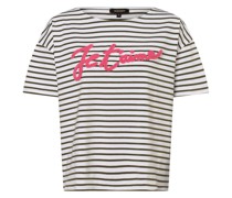 T-Shirt  Jersey weiß gestreift