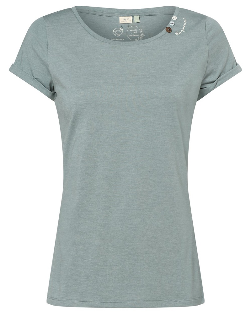 Ragwear Damen T-Shirt Baumwolle aqua