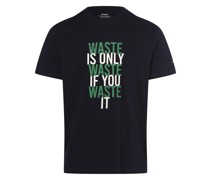 T-Shirt  Baumwolle marine bedruckt