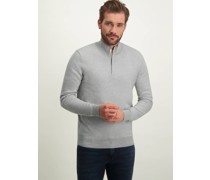Pullover  Baumwolle grau bedruckt