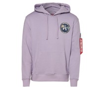 Kapuzenpullover  Baumwolle flieder bedruckt