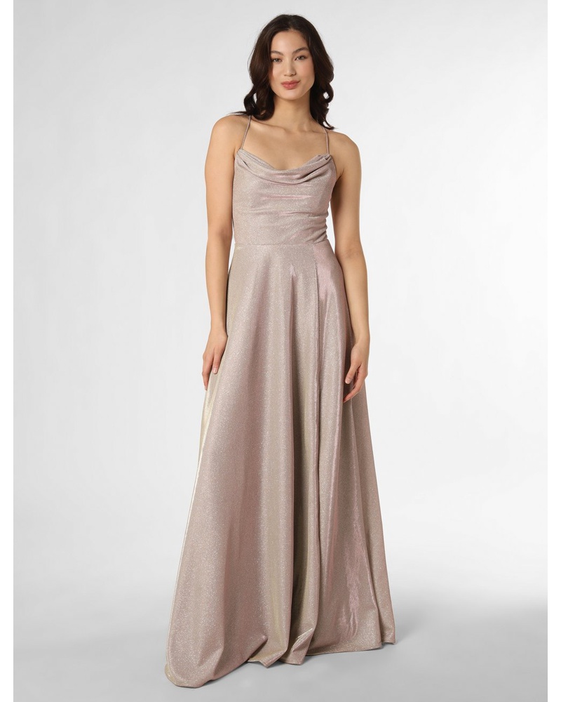 Marie Lund Damen Abendkleid kitt gemustert