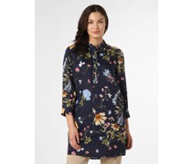 Leinenbluse  marine gemustert