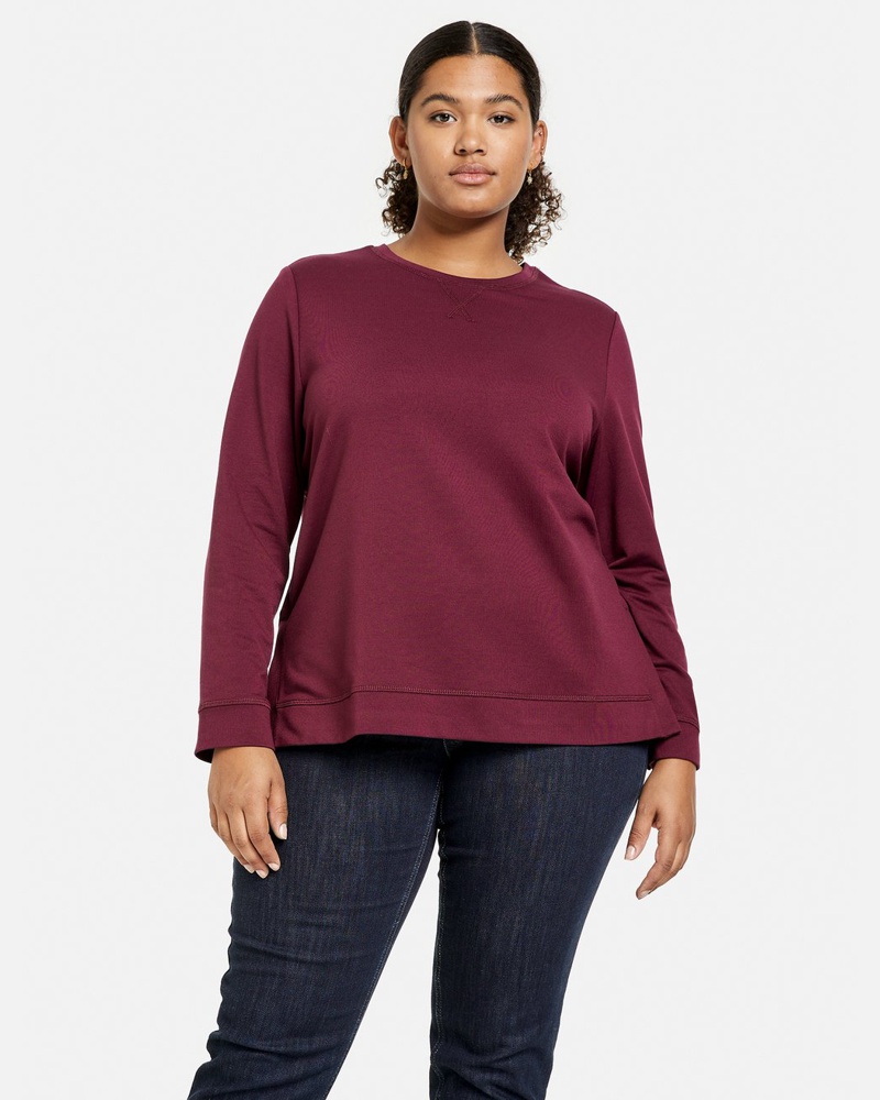 Gerry Weber Damen Sweatshirt bordeaux