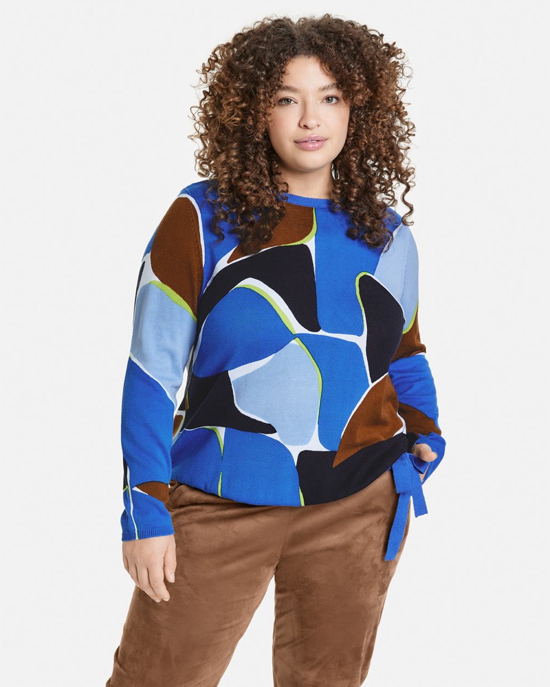 Gerry Weber Damen Pullover Viskose gemustert