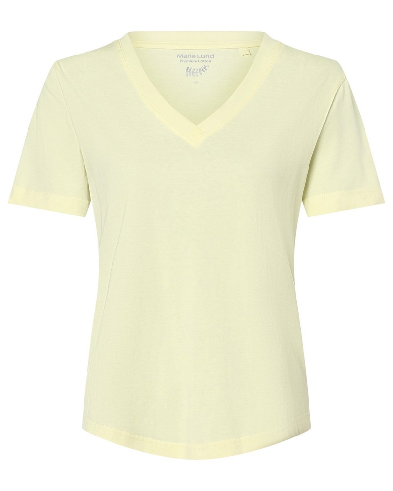 Marie Lund Damen T-Shirt Baumwolle zitrone