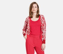Strickjacke  Viskose  gemustert