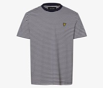 T-Shirt  Baumwolle marine gestreift