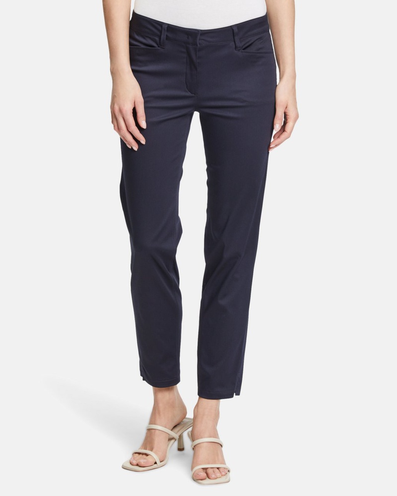 Betty Barclay Damen Stoffhose Baumwolle marine