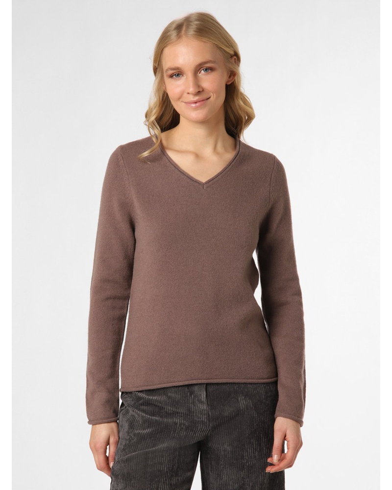 Brookshire Damen Pullover Feinstrick taupe