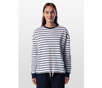 Sweatshirtpullover  Baumwolle  gestreift
