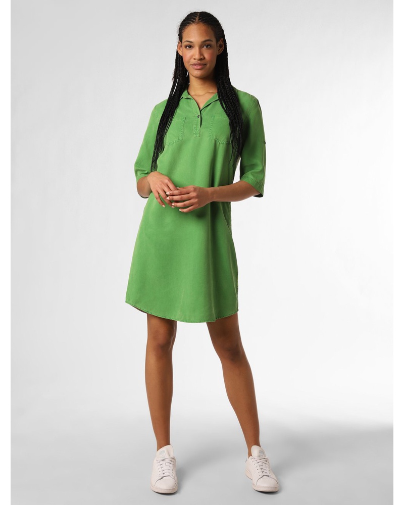 CATNOIR Damen Kleid grün gemustert