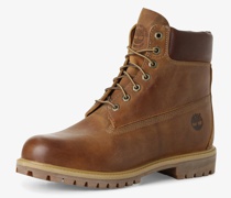 Boots aus Leder  cognac