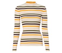 Pullover  Baumwolle sand gestreift