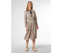 Kleid  Viskose sand gestreift