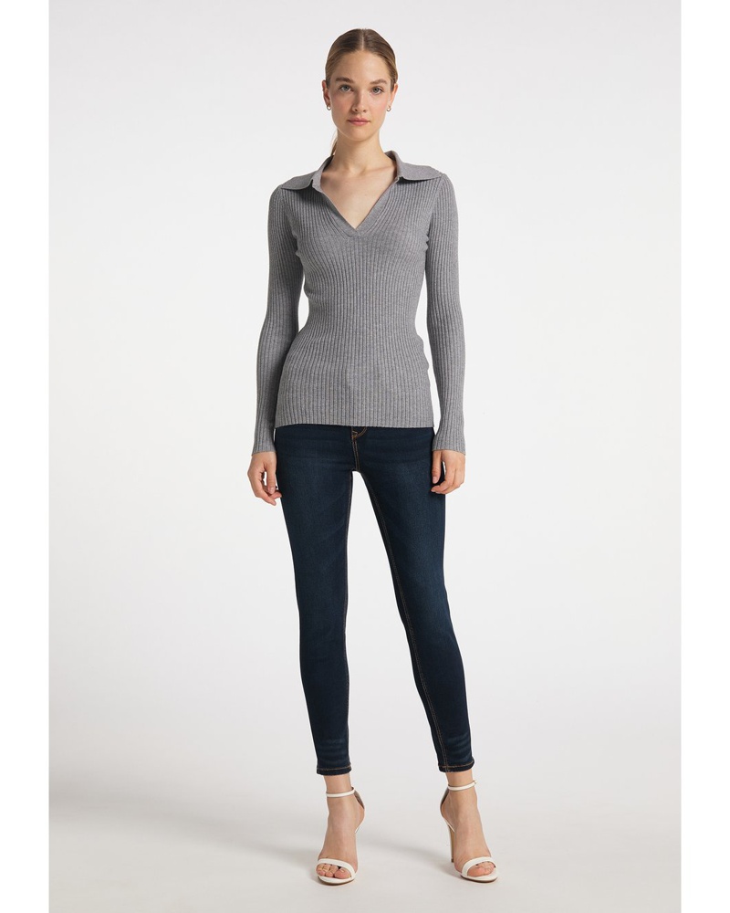 DreiMaster Damen Strickshirt Viskose
