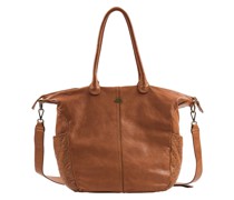 Leder-Shopper  cognac