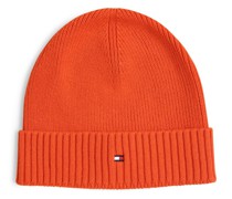 Mütze mit Cashmere-Anteil  Baumwolle orange