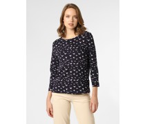 Shirt  Baumwolle marine gemustert