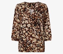 Shirt  Jersey braun geustert