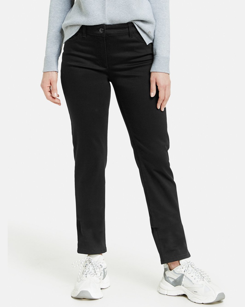 Gerry Weber Damen 5-Pocket Jeans Baumwolle