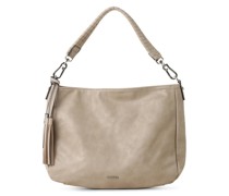 Umhängetasche  Kunstleder taupe