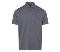 Poloshirt aus Leinen-Mix  indigo