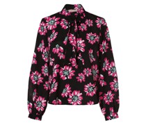 Bluse  schwarz gemustert