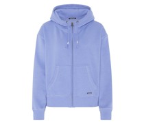 Boxy Loose-Fit Kapuzenjacke  Baumwolle  bedruckt