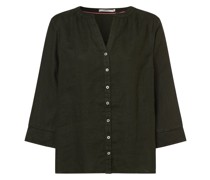Leinenbluse  khaki