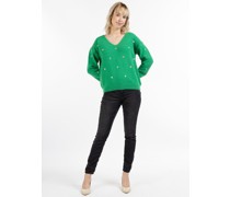 Strickpullover  Polyamid  gemustert