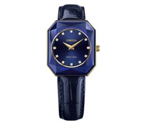 Schweizer Uhr  Metall blau