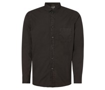 Hemd  Regular Fit Baumwolle anthrazit Button-Down
